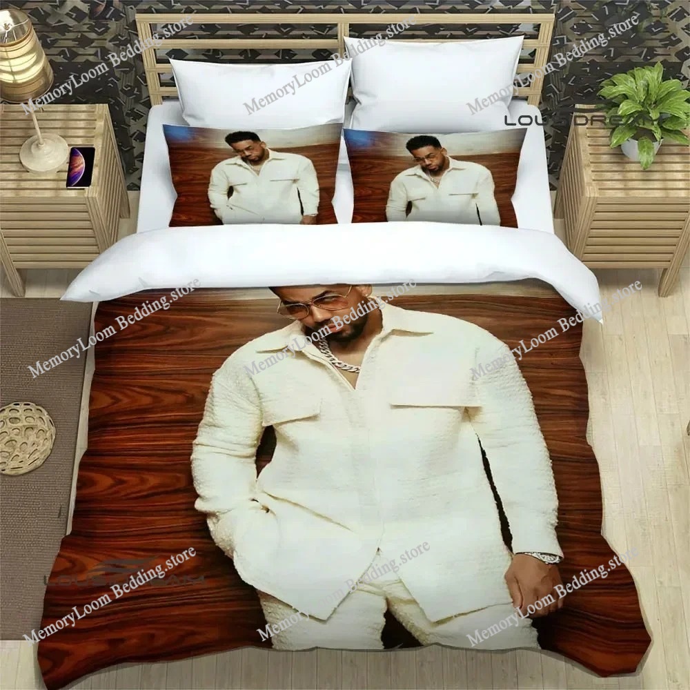 Home Textiles Trends - ファッショントレンドモダンラテン歌手ロメオサントス寝具セットシングル/ツインサイズ布団カバー3Dプリントスタイリッシュなソフトホームテキスタイルセット