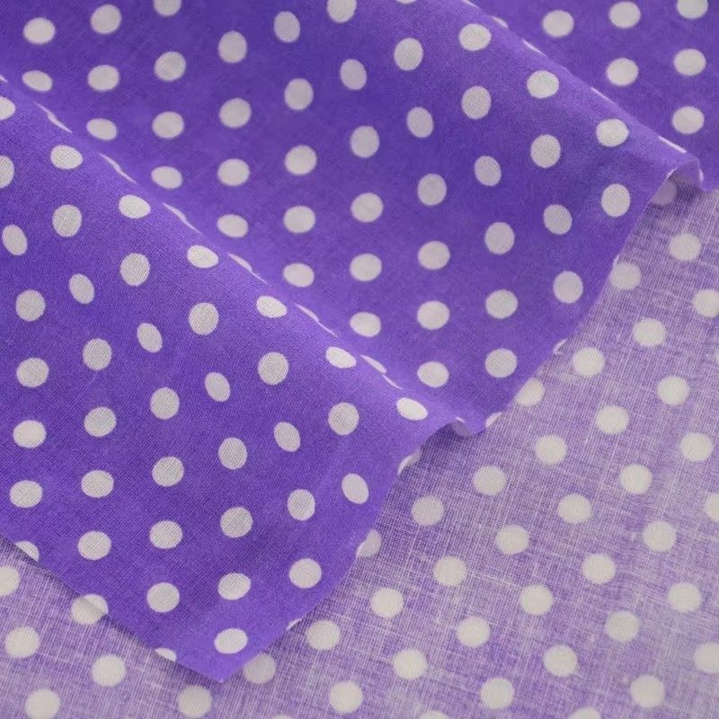 白いオレンジの水玉模様の綿生地,パッチワーク,ホームテキスタ - Home Textiles Fabric のレビューと価格