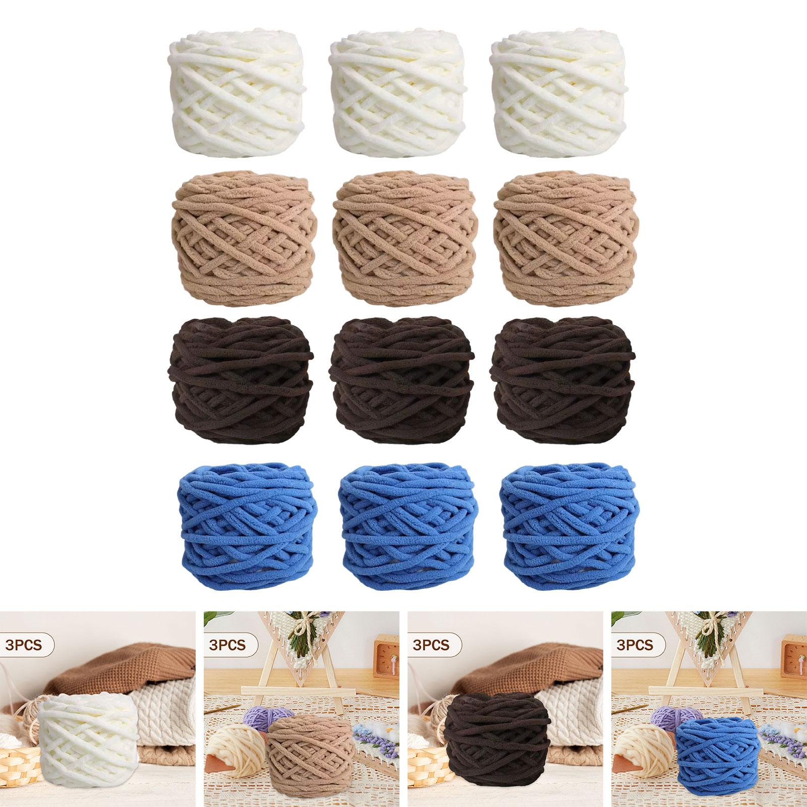 超極太チャンキーヤーン ポリエステルシェニール ふわふわジャ - Throw Blanket Chunky Knit のレビューと価格
