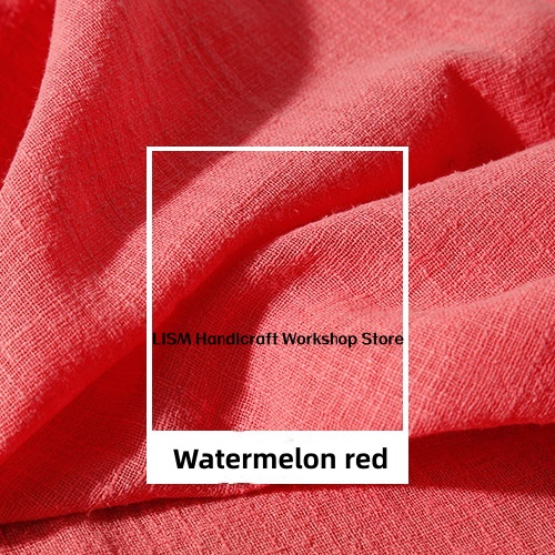 天然洗浄リネン生地複数色ソフトしわ加工生地女性服ホームテキス - Home Textiles Fabric のレビューと価格