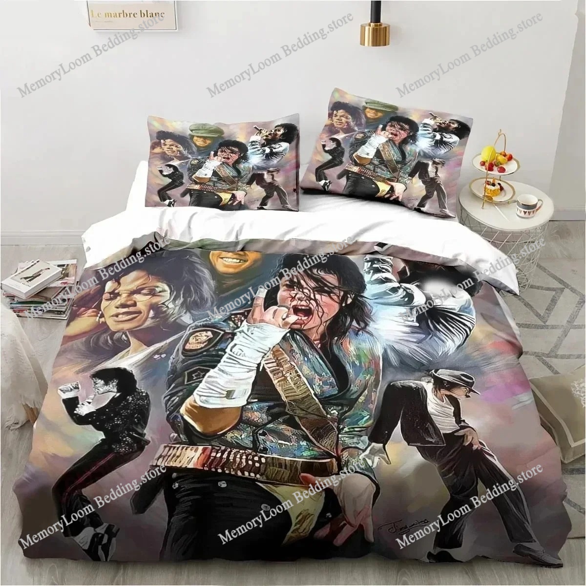 ファッショントレンドモダンなマイケル・ジャクソン寝具セットシ - Home Textiles Trends のレビューと価格