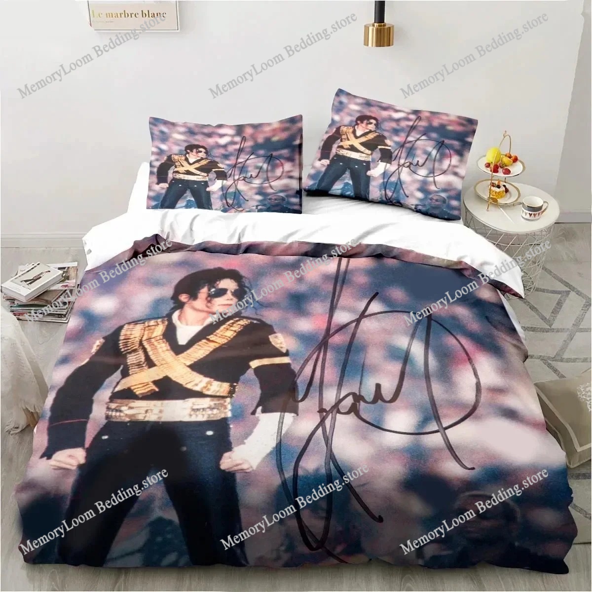 ファッショントレンドモダンなマイケル・ジャクソン寝具セットシ - Home Textiles Trends のレビューと価格
