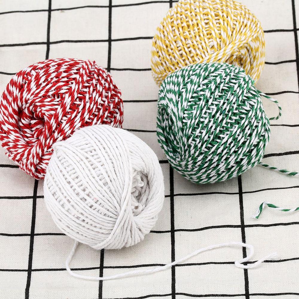 手作りの2色の綿二色パン屋ロープ,素朴な国の手工芸品のアクセ - Home Textiles Com のレビューと価格
