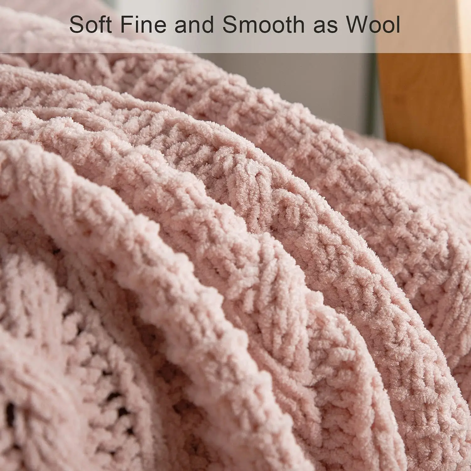 豪華なチャンキーニットブランケット、ポンポン付き - 厚手で - Throw Blanket Chunky Knit のレビューと価格